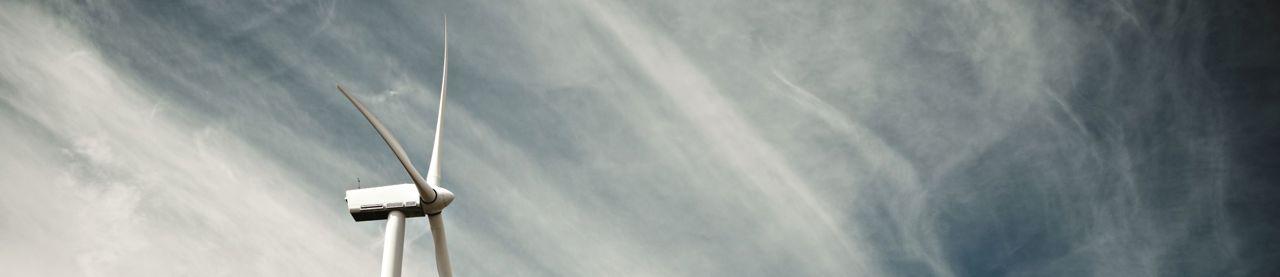 wind turbine and sky